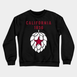 California State Flag 1835 - United States of Craft Beer Crewneck Sweatshirt